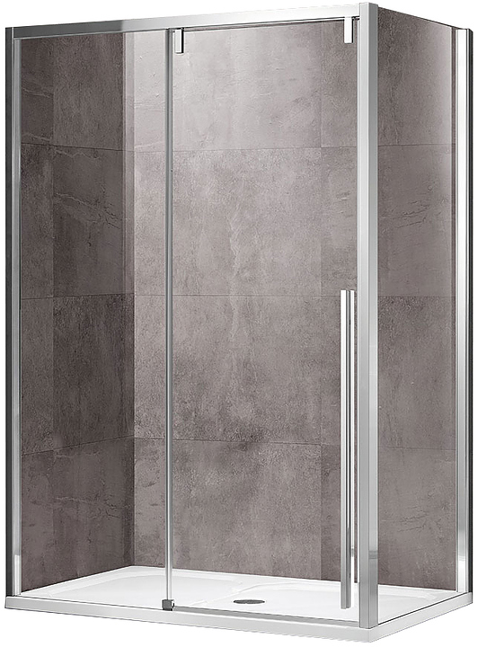 Уголок душевой Vincea Lugano VSR-1L9013CL-1 130х90 см, прозрачное стекло, хром
