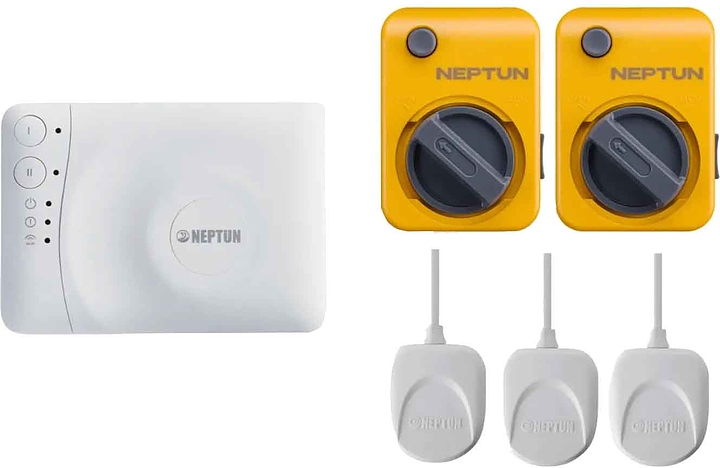 Система защиты от протечек воды Neptun Bugatti Click Smart Tuya 3/4 (проводная, 2 крана Bugatti Clcik, латунь 12В)