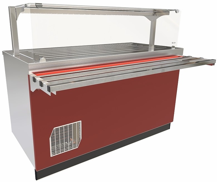 Прилавок-витрина холодильный Abat Сэйла ПВВ(Н)-70Е-05-НШ бордо