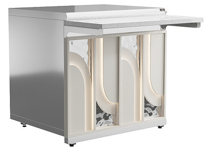 Прилавок нейтральный Luxstahl ПН-900 Premium Arch (Арка)