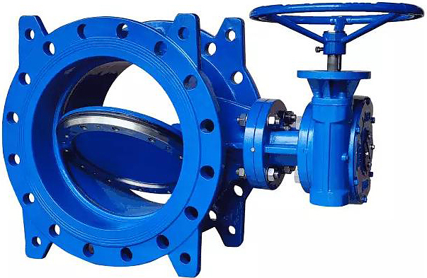 Затвор дисковый поворотный Benarmo чугун EPDM ДУ 250 РУ10/16 с редуктором, диск чугун, с двойным эксцентриситетом Benarmo