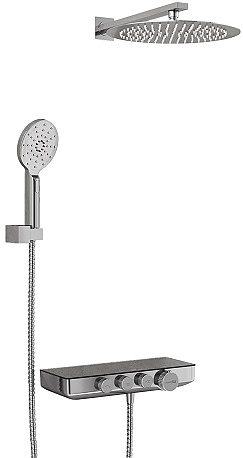 Встраиваемый комплект для душа Wasserkraft Elbe 7400 A7499.090.116.010.127.011 Thermo хром, никель