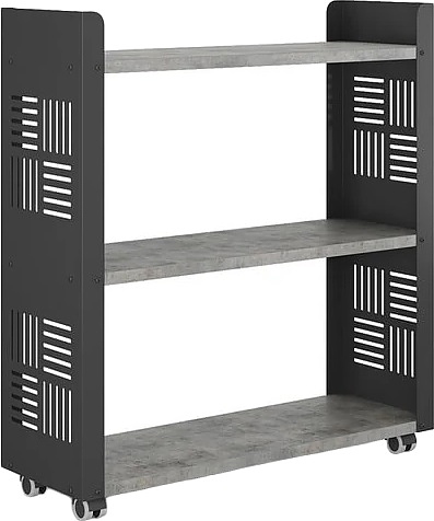 Стеллаж мобильный КОБОР SM3-90/30 black/chicago