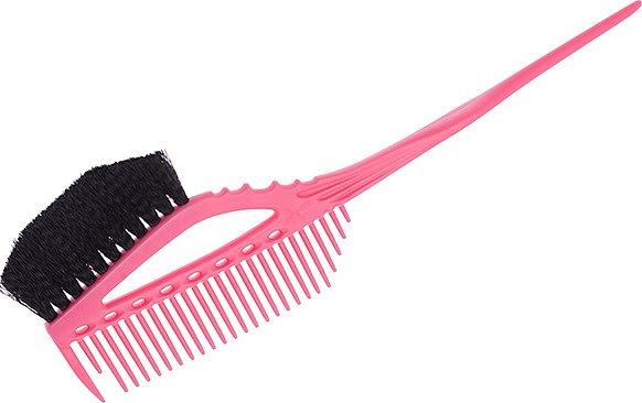 Кисть для окрашивания Y.S.PARK YS-640, с расческой, розовая
