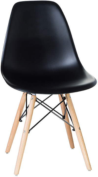 Стул обеденный DOBRIN DSW 638PP-LMZL-N (черный, светлый бук) 4 шт.