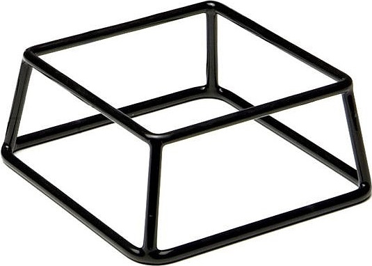 Подставка для фуршетных блюд APS 49148 18х18 см h=8 см (металл) черная
