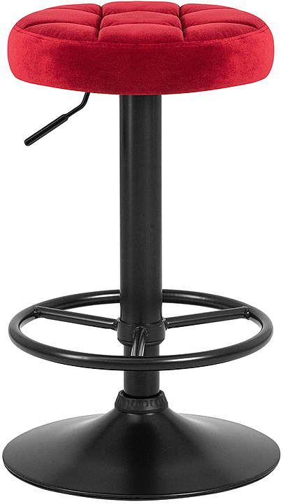Табурет барный DOBRIN 5008-LM-N BRUNO BLACK (бордо велюр) 2 шт.