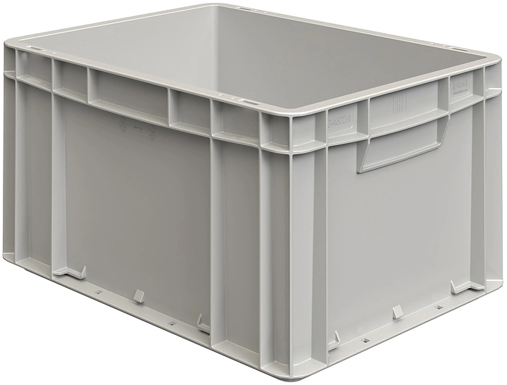 Ящик-евроконтейнер iPlast ЕС-4322.2 400х300х220 мм серый