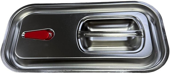 Крышка для гастроемкости Gastromix GN 1/4 (265х162) нерж. сталь