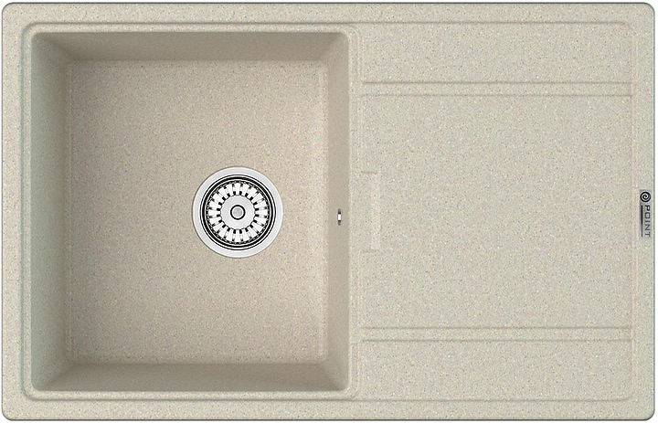 Мойка кухонная Point Лаура 78 PN3005BG светло-бежевая