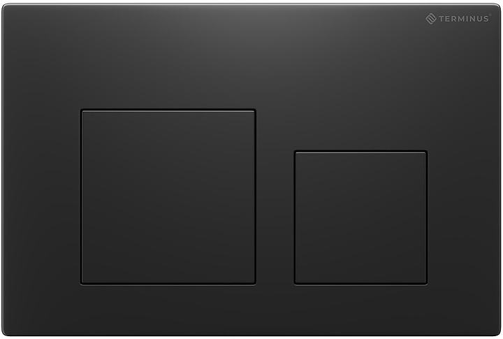Кнопка смыва Terminus 82K24х16B черный