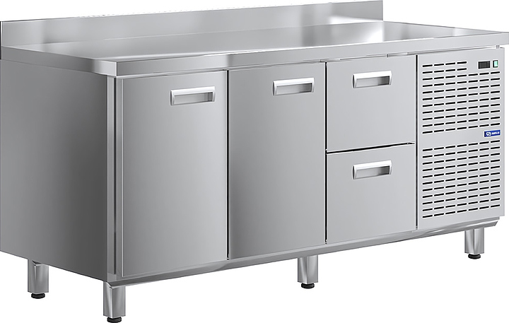 Стол холодильный KAYMAN КСХ-112/70 (2 двери, 2 ящика)