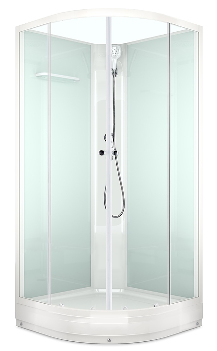 Душевая кабина без крыши Domani-Spa Eco Delight 99 DS01EcD99LWCl00 90х90 см