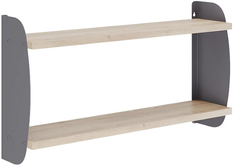 Полка КОБОР S2-80/20 graphite/natural