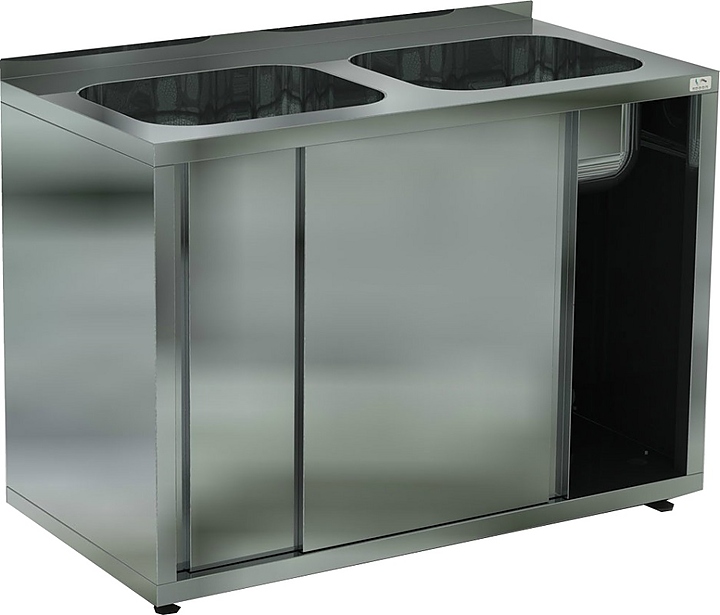 Ванна моечная КОБОР ВМЦЗ/2-140/70