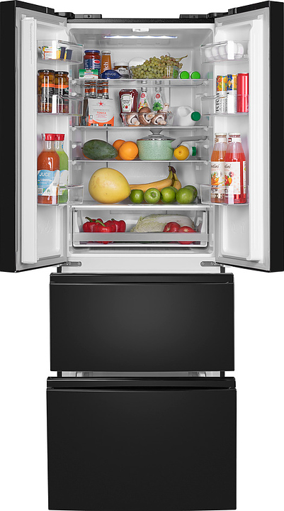Холодильник Maunfeld MFF180NFBE01 черный
