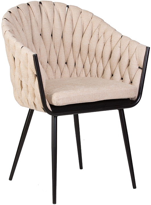 Стул обеденный DOBRIN 9691-LM MATILDA (бежевый, черный)