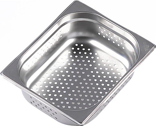 Гастроемкость Luxstahl P812-4 GN 1/2-100 (327х265х100) перф., нерж.