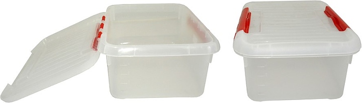 Контейнер для продуктов MGprof 1707 6 л с красным зажимом