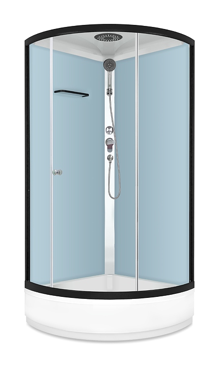 Душевая кабина Domani-Spa Simple 99 mid DS01Sm99MDbCl00 90х90 см