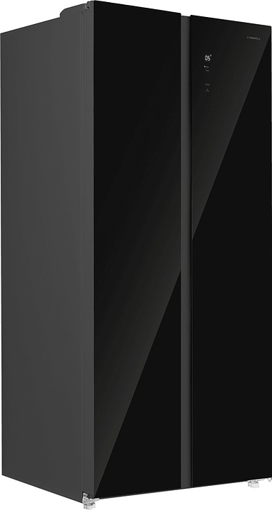 Холодильник Maunfeld MFF191NFB черный / стекло