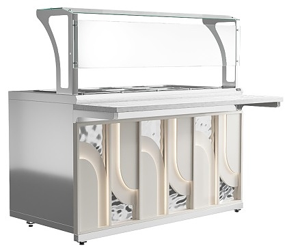 Мармит вторых блюд Luxstahl МВП (С)-1500 Premium Arch (Арка)