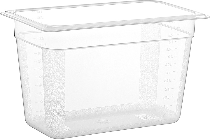 Гастроемкость Gastroplast GNPP-13200 GN 1/3-200 (325х176х200) 6,5 л полипропилен прозрачная