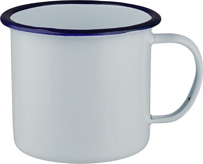 Кружка Sunnex CEM2008 Blue Rim 510 мл d=10,5 см h=9 см (эмалированная сталь)