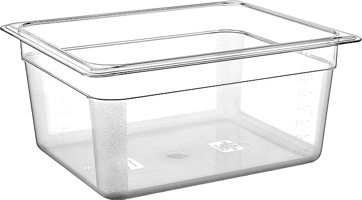 Гастроемкость Gastroplast GNPP-12150 GN 1/2-150 (325х265х150) 8 л полипропилен прозрачная