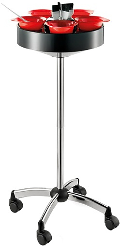 Тележка парикмахерская двухъярусная Artecno 104 C Jolly round color