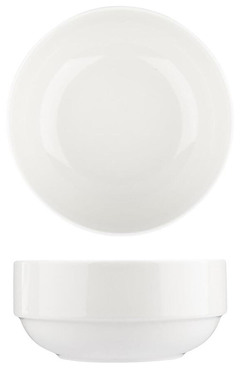 Салатник Noble Fine Plus 091513A 370 мл d 12 см h 5.3 см белый