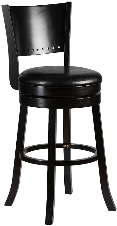 Стул полубарный DOBRIN 4292-LMU TONY COUNTER (черный, капучино)
