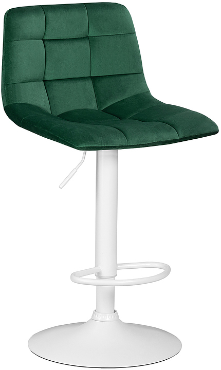Стул барный DOBRIN 5017-LM-N TAILOR WHITE (зеленый велюр, белый) 2 шт.