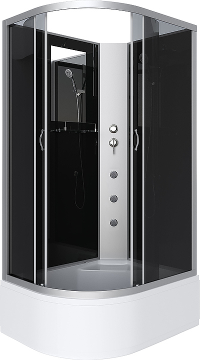 Кабина душевая Niagara NG-2510-14RBKG правая 120х80х200 см, правая