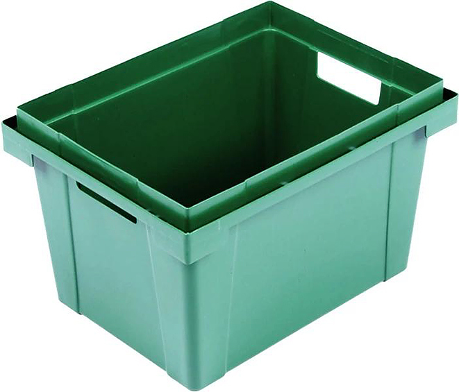 Ящик для цветов ТАРА.РУ 434-1 400х300х250 мм зеленый