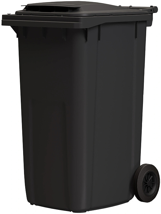 Контейнер для мусора iPlast 34.C29 240 л темно-серый