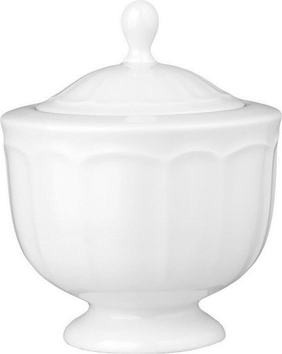 Сахарница Noble Bella 305801А 200 мл d=9 см h=11,5 см (фарфор) белая