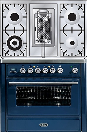 Газовая плита с духовым шкафом ILVE M-90RD-E3