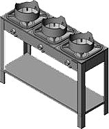 Плита газовая Вулкан KSB03 8157 WOK