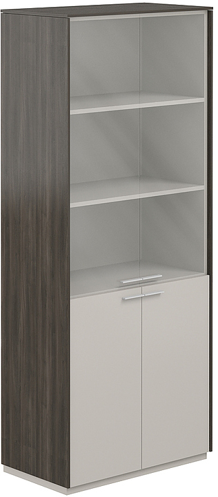 Шкаф для документов NORDEN NZ-0331.BT.GS прозрачное стекло