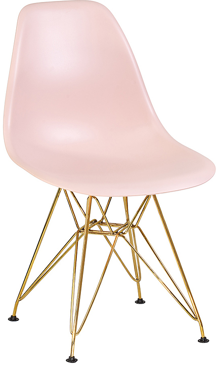 Стул обеденный DOBRIN 638APP-LMZL DSR (светло-розовый, золотой)