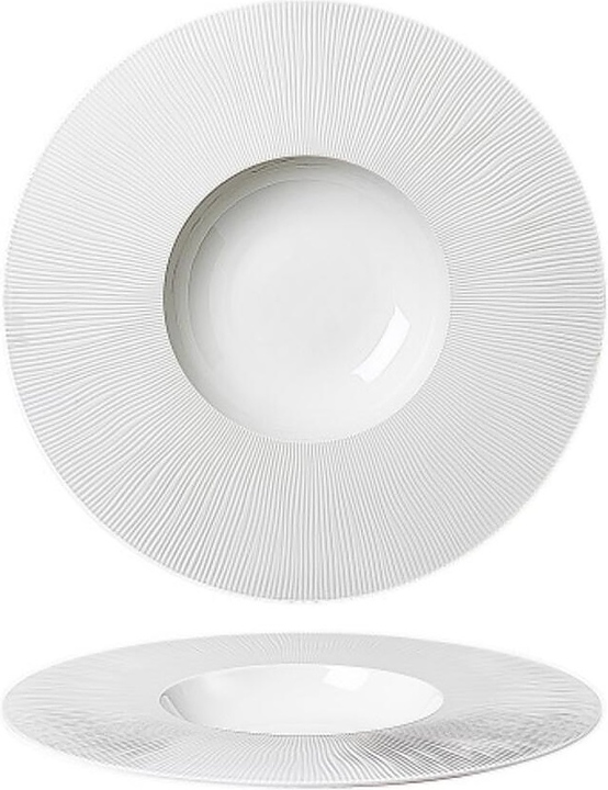 Тарелка глубокая Noble Neo Silk 306203А 320 мл d=30,5 см h=3,8 см (фарфор) белая