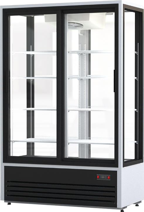 Шкаф холодильный Премьер ШВУП1ТУ-1,12К4 (двери-купе, остекление с четырех сторон)