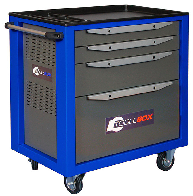 Тележка инструментальная КМК завод TOOLLBOX Standart TBS-4 180 кг, RAL 2008/RAL 5005