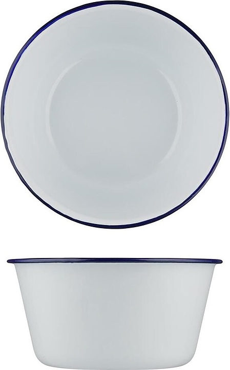 Салатник Sunnex CEB2049 Blue Rim 1500 мл d=18,6 см h=9,4 см (эмалированная сталь)