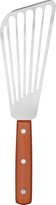 Лопатка P.L. Proff Cuisine 81240688 l=28,5 см с головкой 16х7,5 см перфорированная (нерж. сталь / дерево)