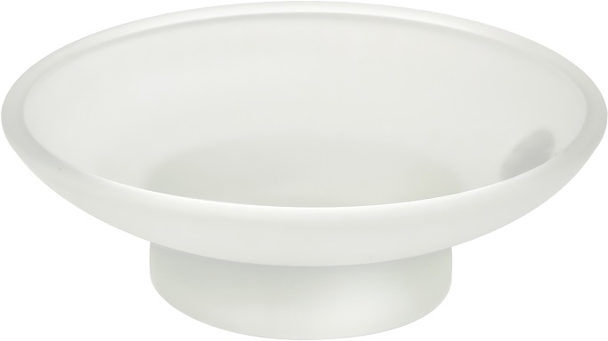 Мыльница Puff Solinne 11034 Base (стекло матовое) белый сатин