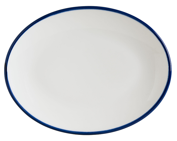Блюдо овальное Bonna Линеа Синий 78686 Мув 310х240 мм