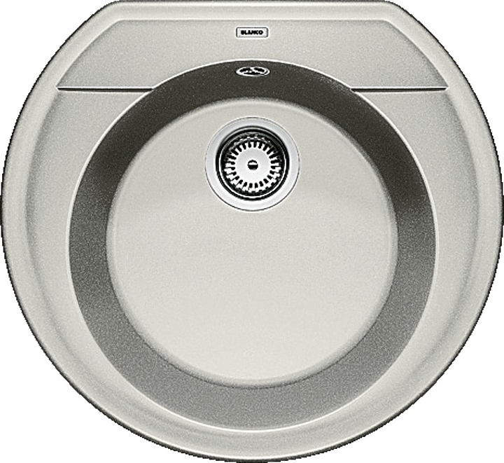 Кухонная мойка Blanco Rondoval 45 Silgranit жемчужная