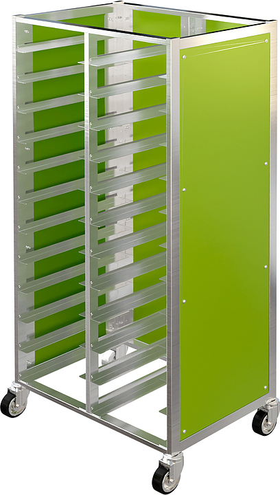 Тележка-шпилька для подносов Restoinox ТШСЗППА-12х2-25/25-430/325-360